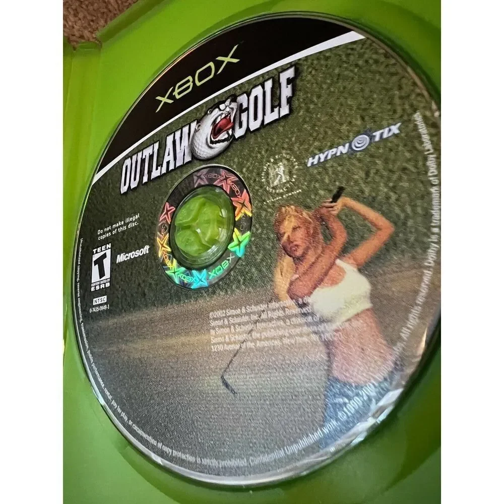 Outlaw Golf (Microsoft Xbox, 2002) W/ manual